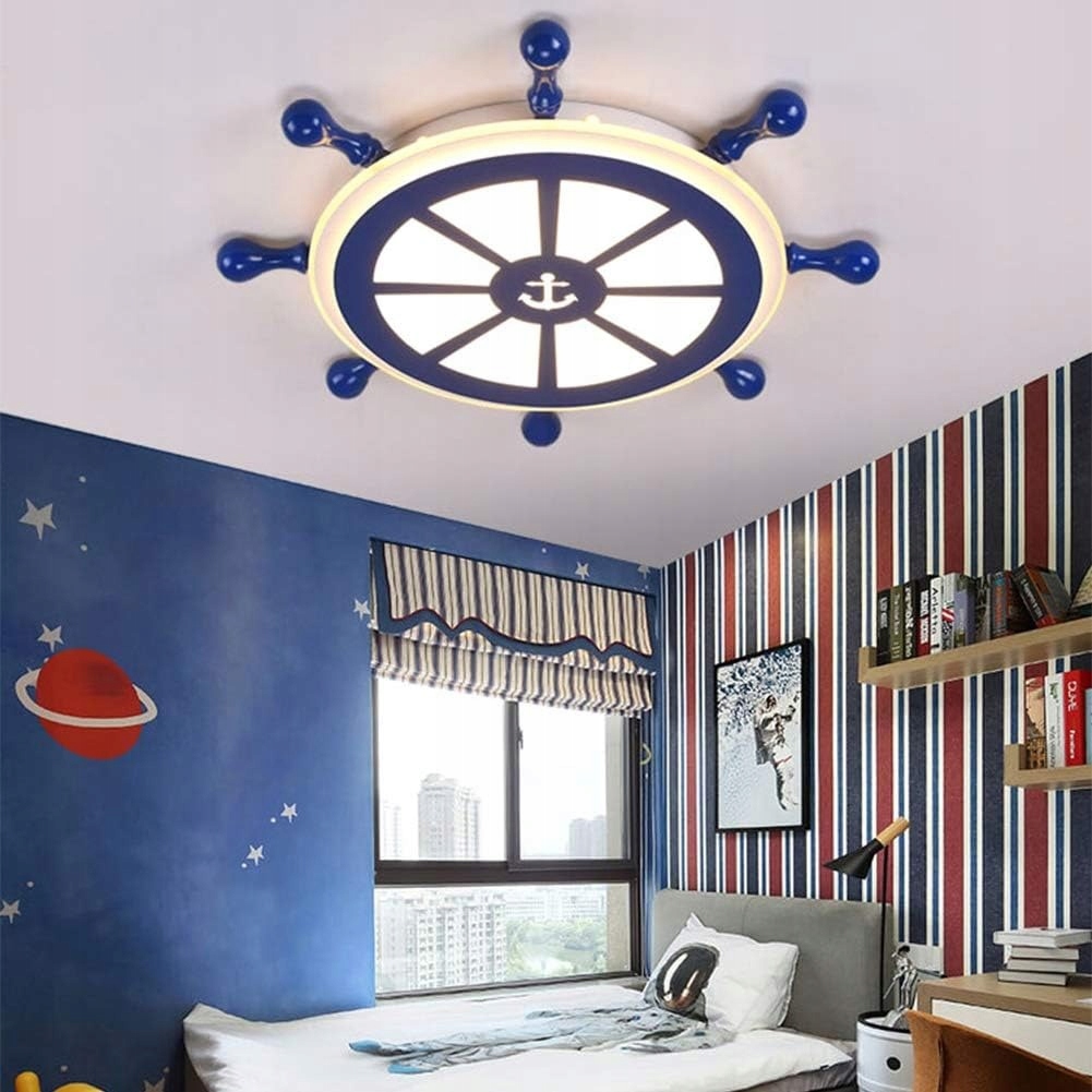 STER Lampa sufitowa NIEBIESKA POKÓJ DZIECKA MARYNARZ STATEK
